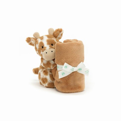 Jellycat Bashful Giraffe Soothers USA | 64739AEVU